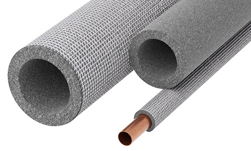 various diameter closed cell foam tubes with and without insulating foil