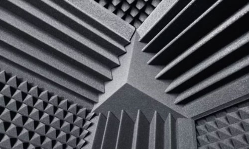 closed cell foam for acoustic and sound deadening purposes