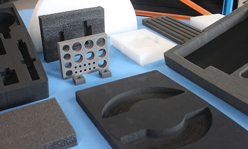 packaging inserts made from various closed cell foams